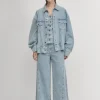Alaska Blaue Denimjacke