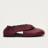 Alaula Burgunderrote Leder Ballerinas
