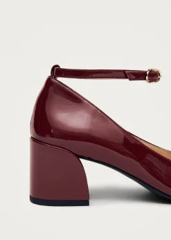 Antoine Onix Burgund Leder Pumps