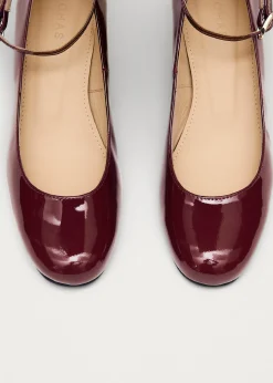Antoine Onix Burgund Leder Pumps