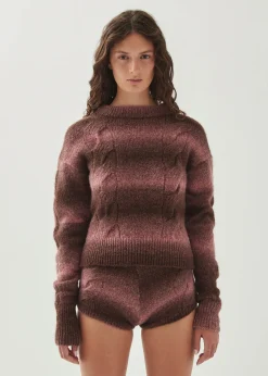 Aspen Pink Strick-pullover