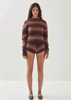 Aspen Pink Strick-pullover