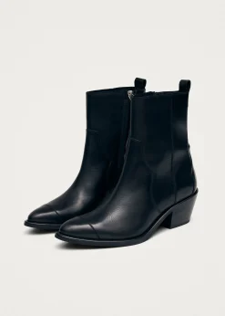 Austin Schwarze Cowboy-Stiefeletten