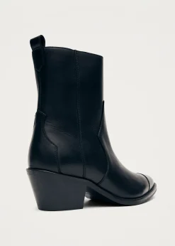 Austin Schwarze Cowboy-Stiefeletten