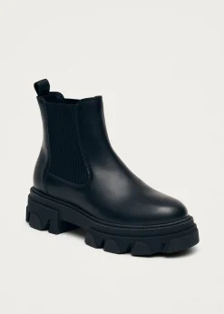 Berenice Schwarze Chelsea-Stiefel aus Leder