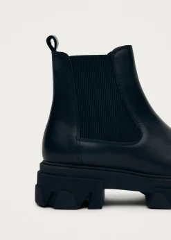 Berenice Schwarze Chelsea-Stiefel aus Leder