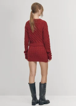 Blossom Roter Strickpullover