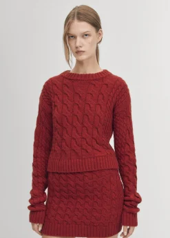 Blossom Roter Strickpullover