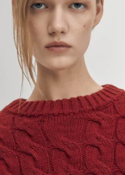 Blossom Roter Strickpullover