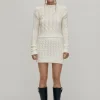 Blossom Weißer Strickpullover