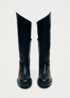 Carson Schwarze Vegane Reitstiefel