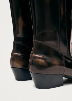 Chase Brushed Braune Lederstiefel