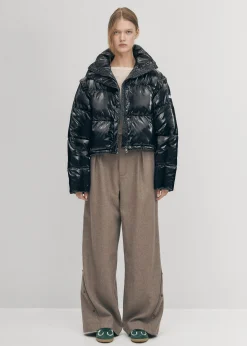 Chicago Schwarze gefütterte Jacke