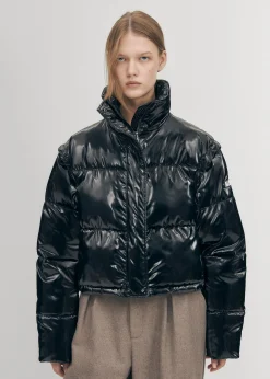 Chicago Schwarze gefütterte Jacke