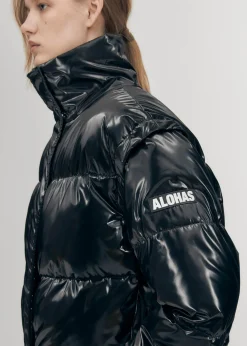 Chicago Schwarze gefütterte Jacke