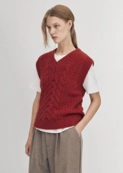 Cosy Roter Strickweste