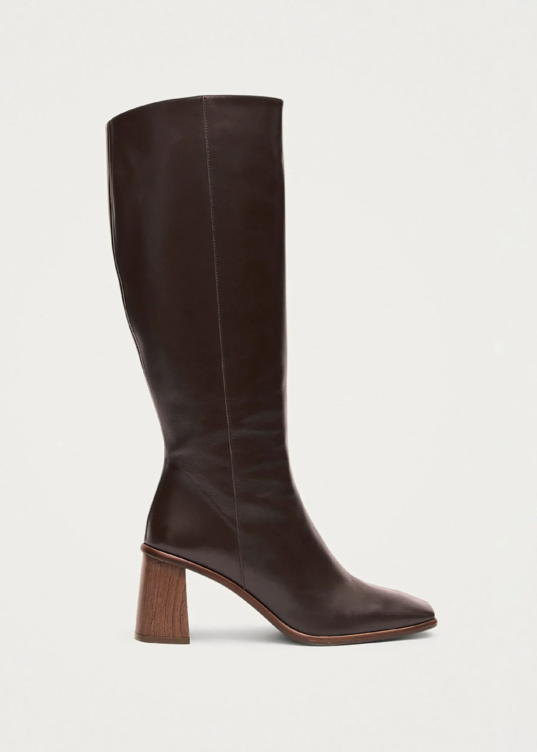 East Braune Lederstiefel