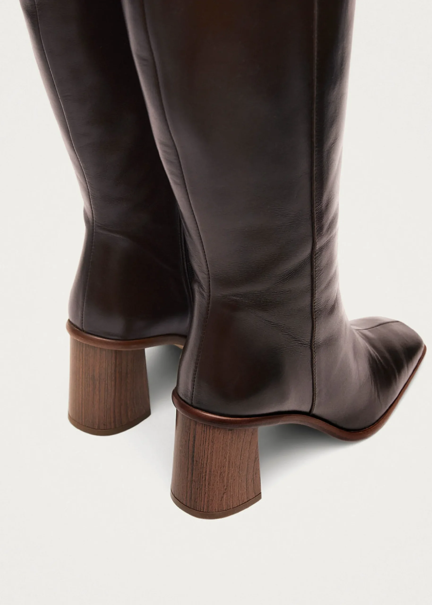 East Braune Lederstiefel
