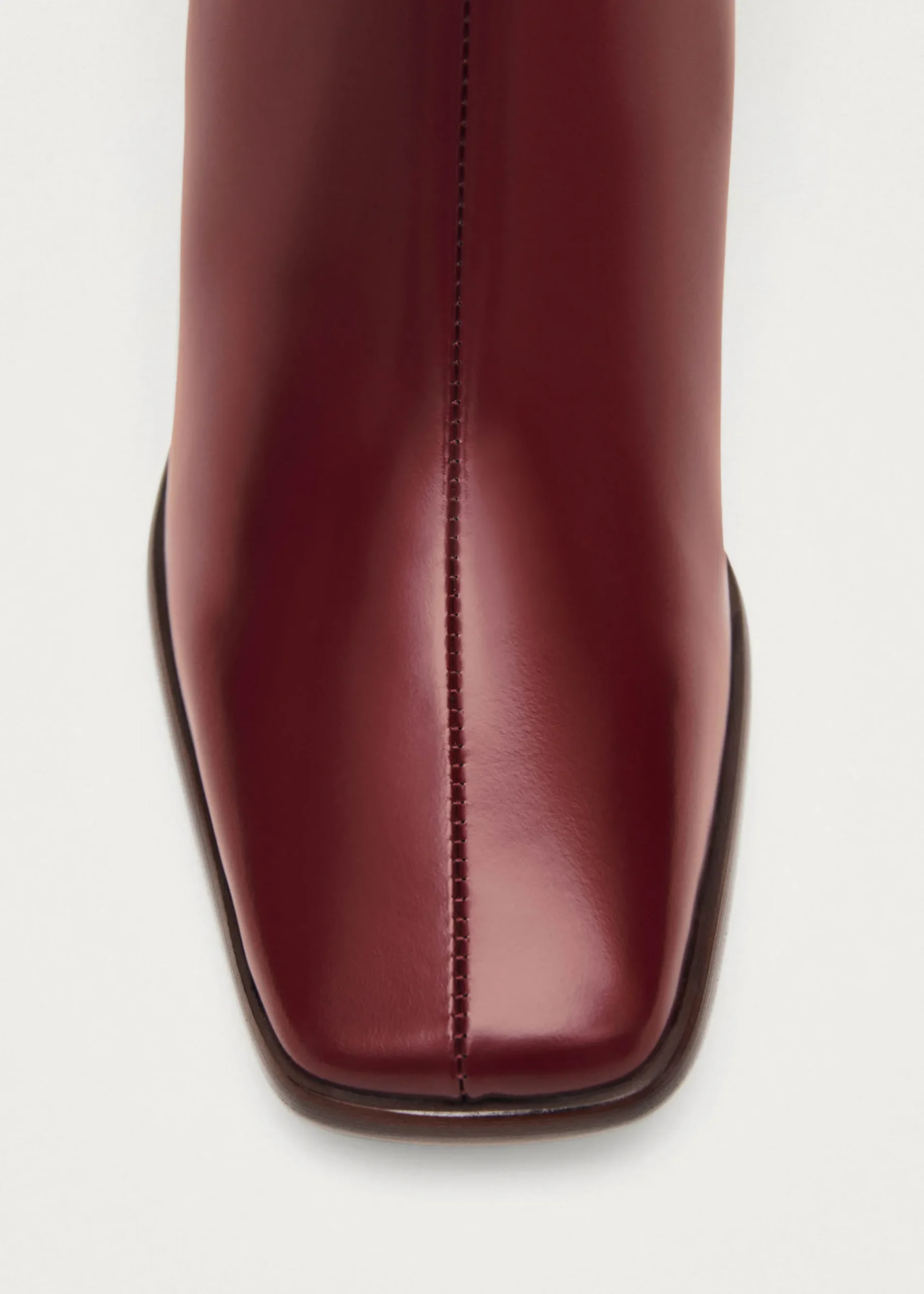 East Sleek Burgunder Lederstiefe