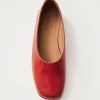 Edie Rote Leder Ballerinas