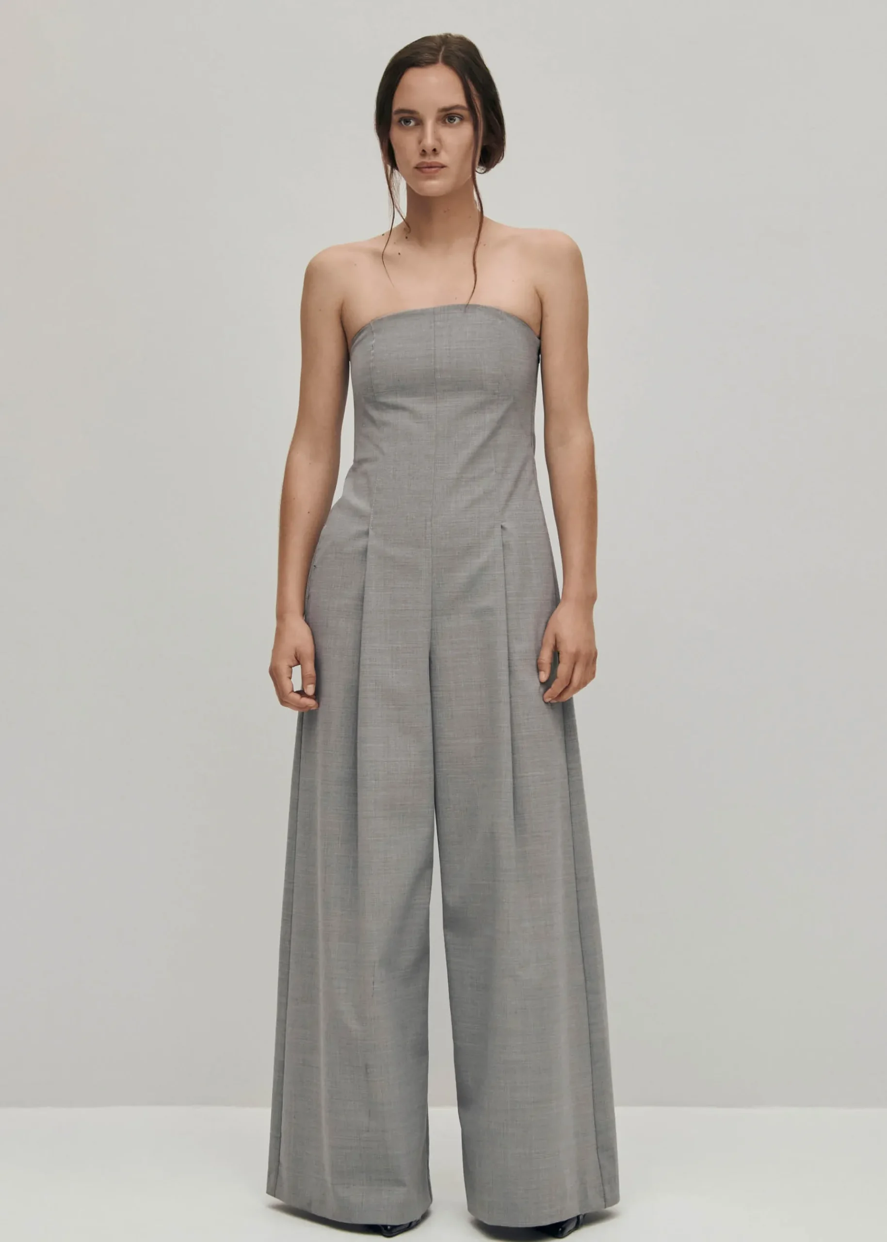 Elisa Grauer Jumpsuit aus Wolle-Mischung