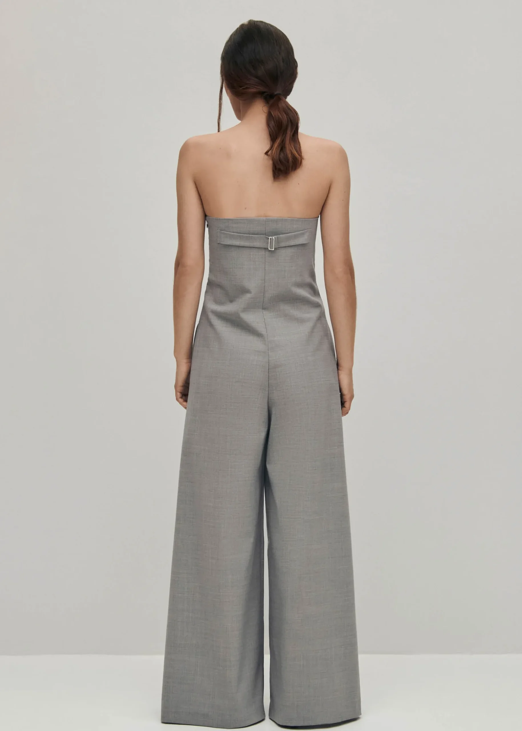 Elisa Grauer Jumpsuit aus Wolle-Mischung