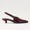 Eros Burgundderrote Leder Pumps