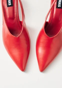 Eros Rote Leder Pumps