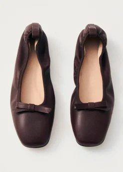 Freya Braune Leder Ballerinas