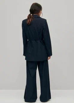 Geri Marineblauer Nadelstreifen-Blazer
