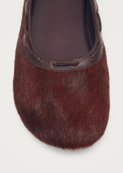 Gill Soft Burgunder Leder Ballerinas
