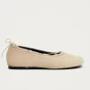 Hollis Soft Cream Leather Ballet Flats