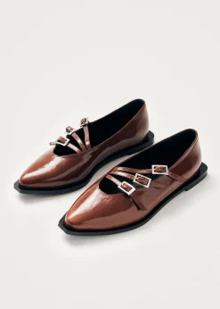 Jive Onix Braune Leder Ballerinas