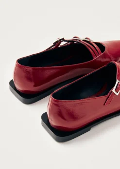 Jive Onix Rote Leder Ballerinas