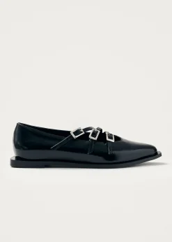 Jive Onix Schwarze Leder-Ballerinas
