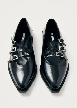Jive Onix Schwarze Leder-Ballerinas