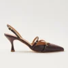Joelle Braune Lederpumps