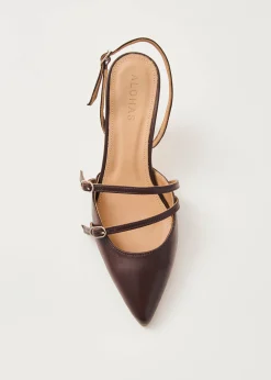 Joelle Braune Lederpumps