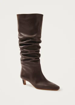 Kalila Braune Lederstiefel