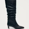 Kalila Schwarze Lederstiefel