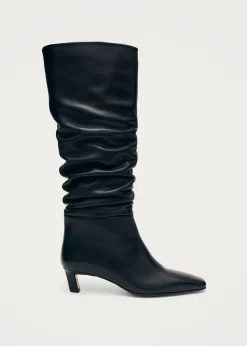 Kalila Schwarze Lederstiefel