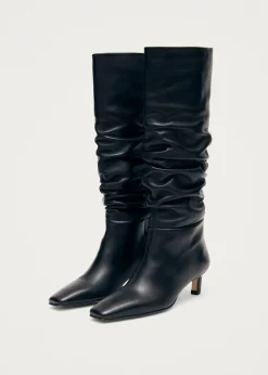 Kalila Schwarze Lederstiefel