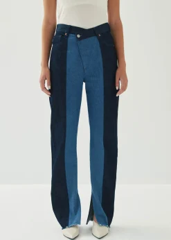 Kansas Bicolor Indigo Denim Trousers