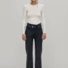 Kansas High-Waist Schwarze Jeans