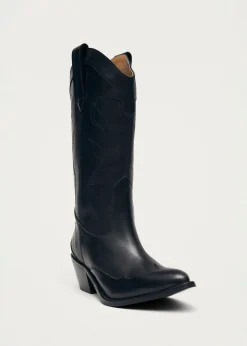 Liberty Black Leather Boots