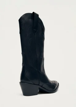 Liberty Black Leather Boots
