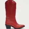 Liberty Rote Cowboystiefel aus Leder
