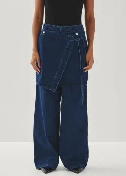 Liliana Blue Denim Hose