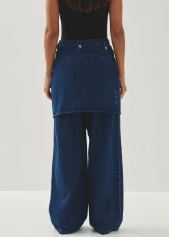 Liliana Blue Denim Hose