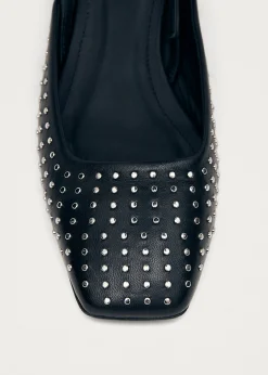 Lindy Schwarze Lederpumps